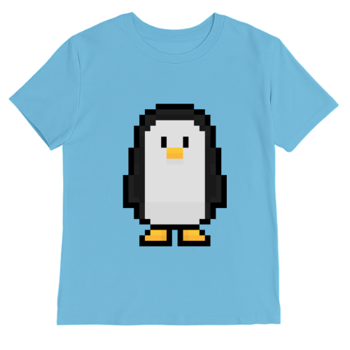 Jerry the Penguin – Pixel Chill T-Shirt